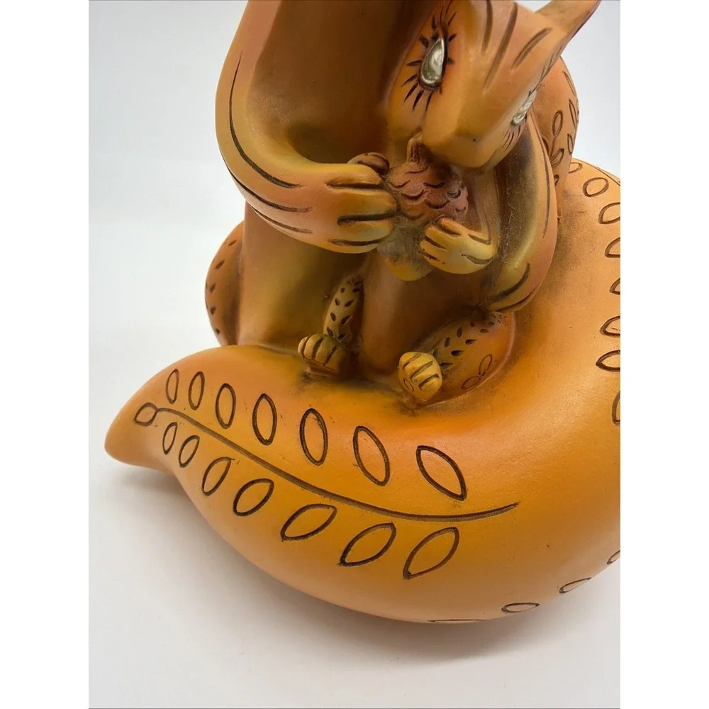Handmade Wood Chipmunk‎ Squirrel Figurine Hand Painted